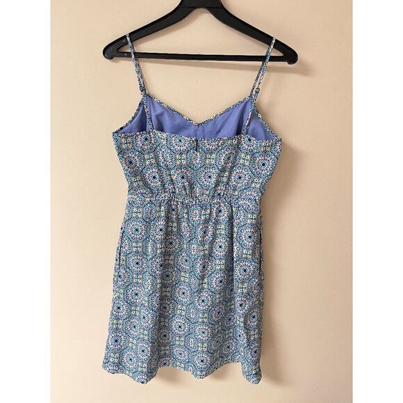 J Crew Factory Womens Fully Lined Summer Casual Slip Dress with pockets Green Pu - Picture 4 of 8